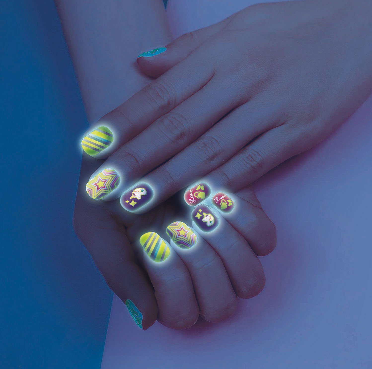 Clementoni® Kreativset Crazy Chic, Fluoreszierende Nägel