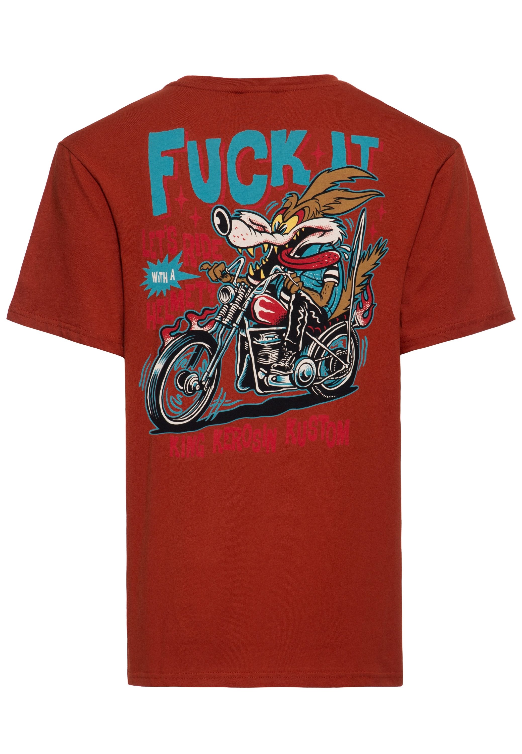 KingKerosin Print-Shirt Fuck It! mit doppelseitigem Print – Bild 2 von 5