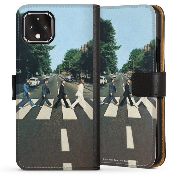 DeinDesign Handyhülle Abbey Road The Beatles Musik The Beatles - Abbey Road Google Pixel 4 Hülle Handy Flip Case Wallet Cover Handytasche Leder