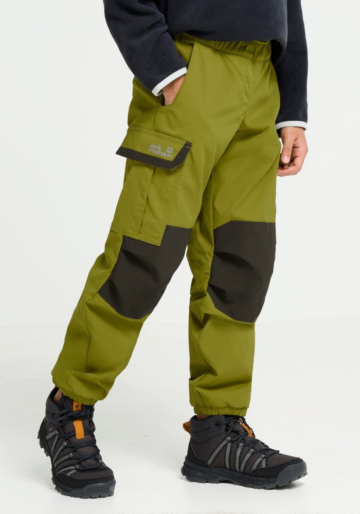 Jack Wolfskin Cargohose CARGO WINTER PANTS K Kinder-Winterhose, wind- und wasserabweisend, warm