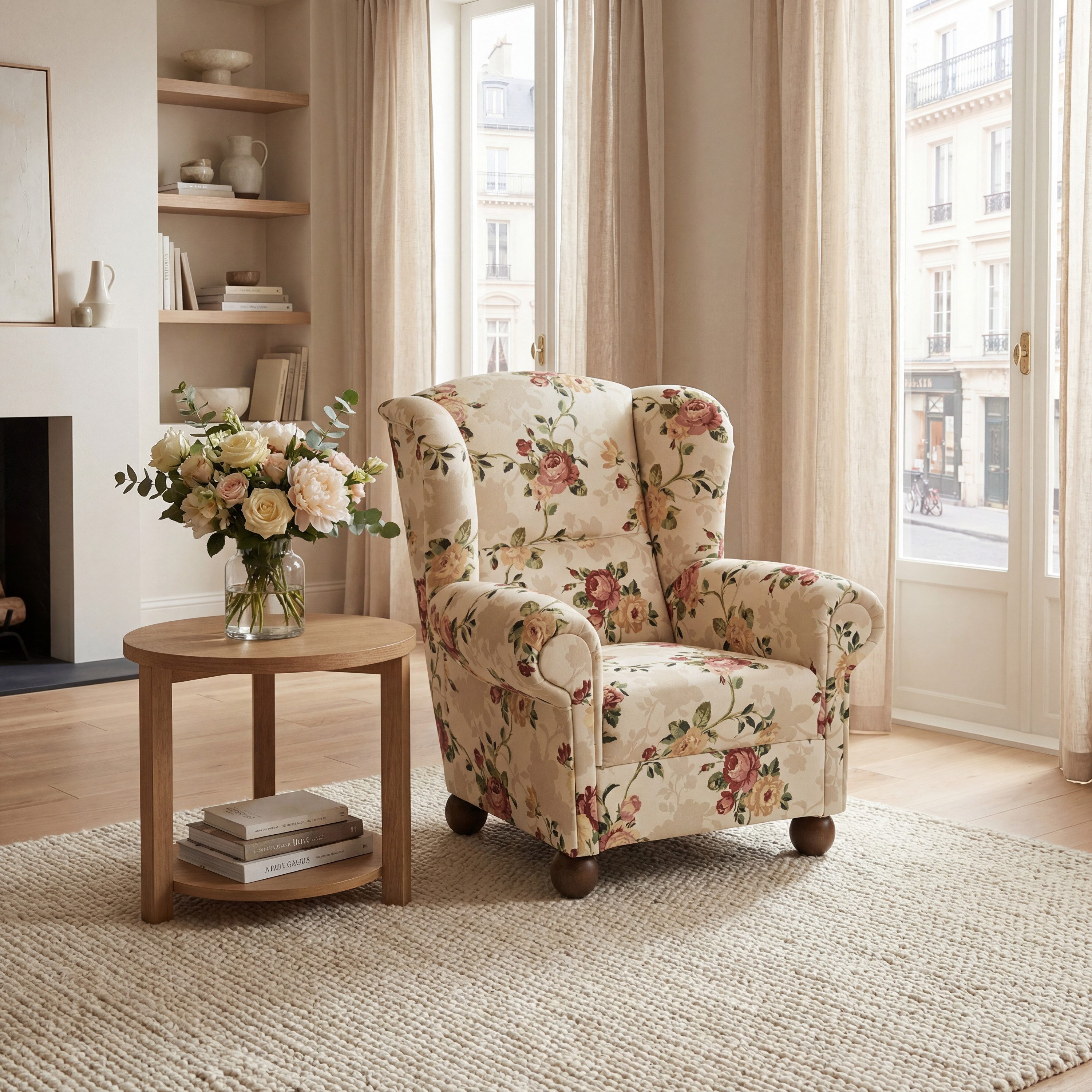 Max Winzer® Ohrensessel Monarch, im Landhausstil geblümt