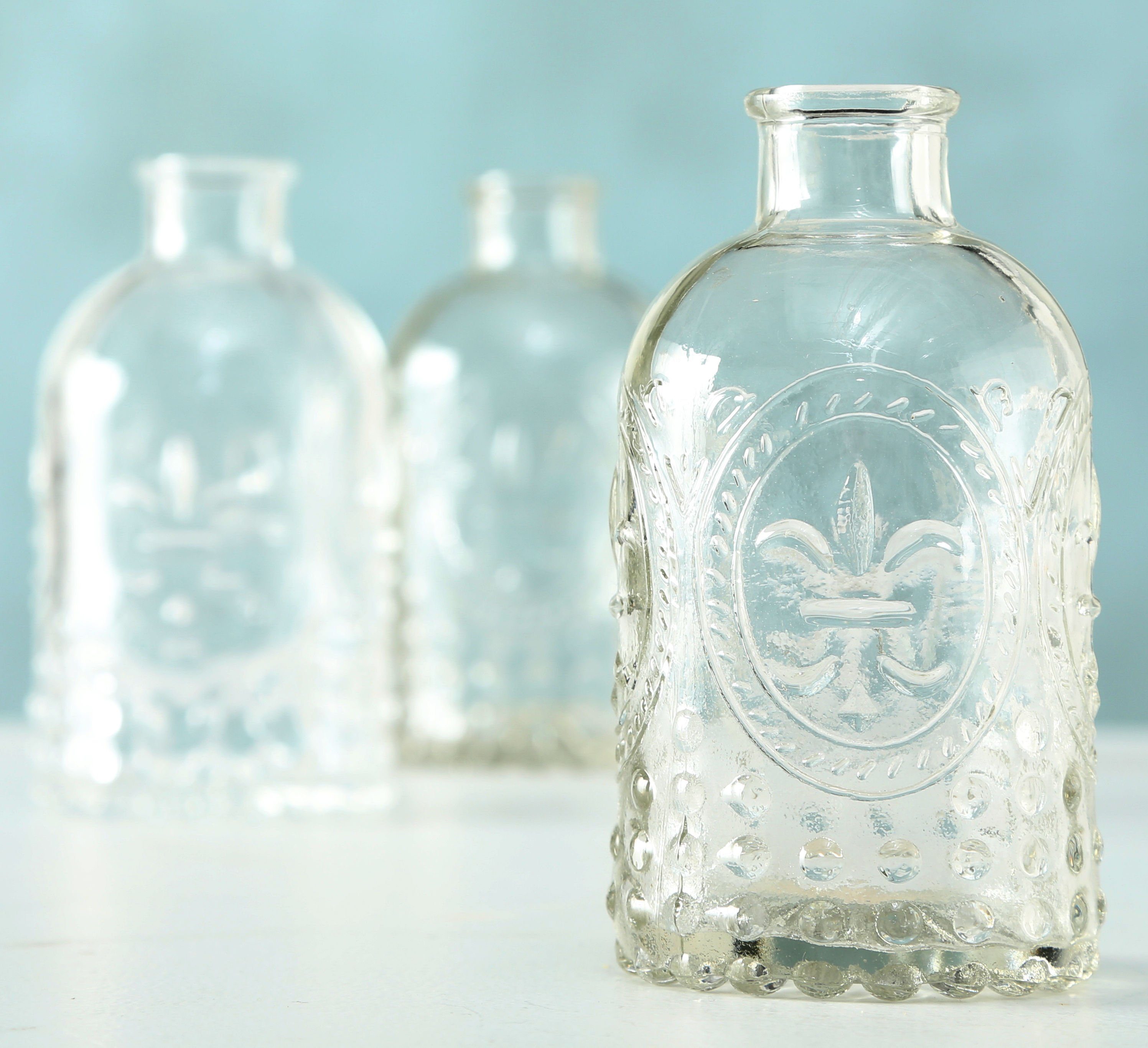Glas, 3er Klarglas Country Set, St., 3 Vase - cm ca. Vasen), von 3 Spetebo 0,4 modern, Set (3er Dekovase Wanddicke