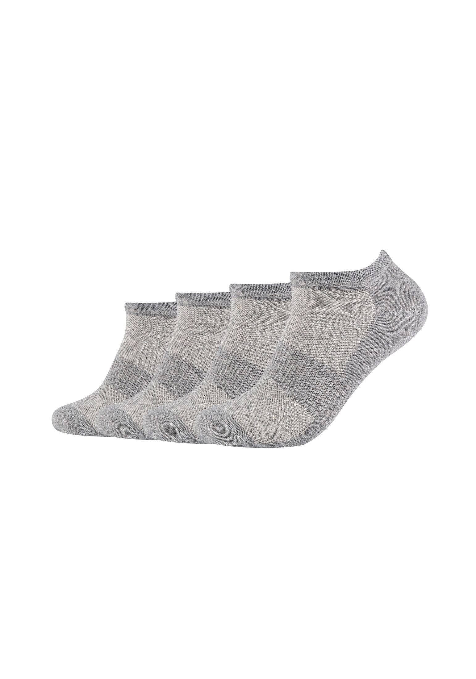 Camano Sneakersocken Sneakersocken Spitze und 4er verstärkte Handgekettelte Zehennaht Ferse und Pack