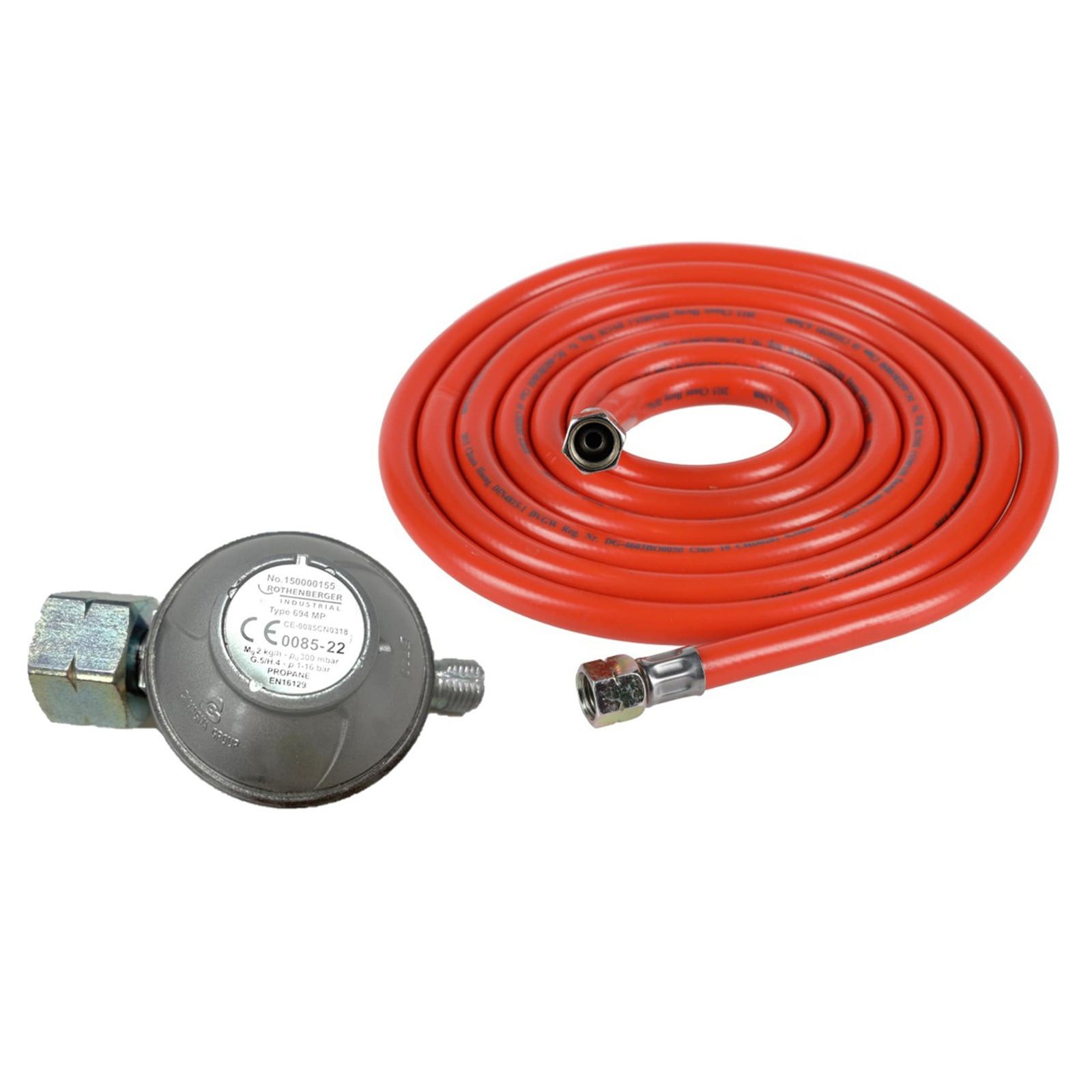 Rothenberger Industrial Gasdruckregler ROTHENBERGER Industrial Set Gasdruckregler 300 mbar mit 0,8 m Niederdr