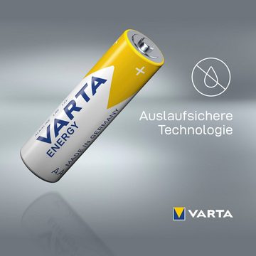 VARTA Energy AA Mignon LR6 30er Pack Alkaline Batterie, LR06 (1,5 V, 30 St)