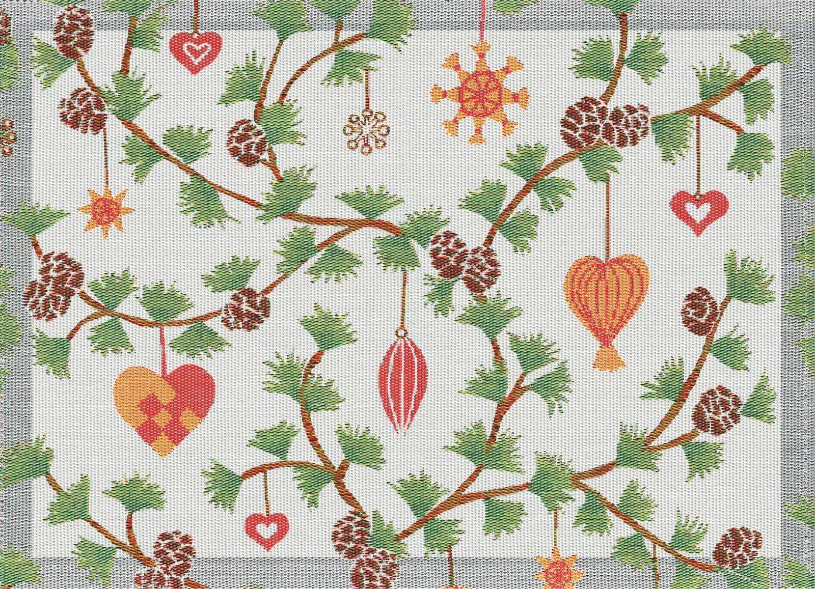 EKELUND MASTER WEAVERS 1692 Platzset Tischsets (2x Set) Julefröjd 599 35x48 cm, (Set, 2-St), unbehandelt