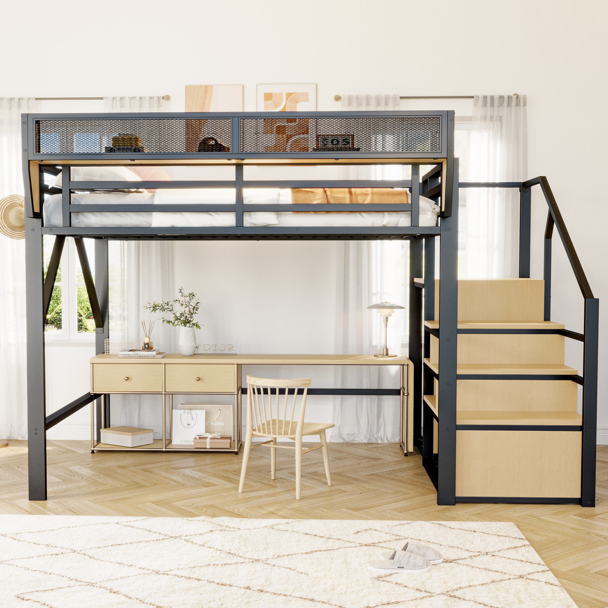 Merax Hochbett (1-St., 255 x 95 günstig online kaufen