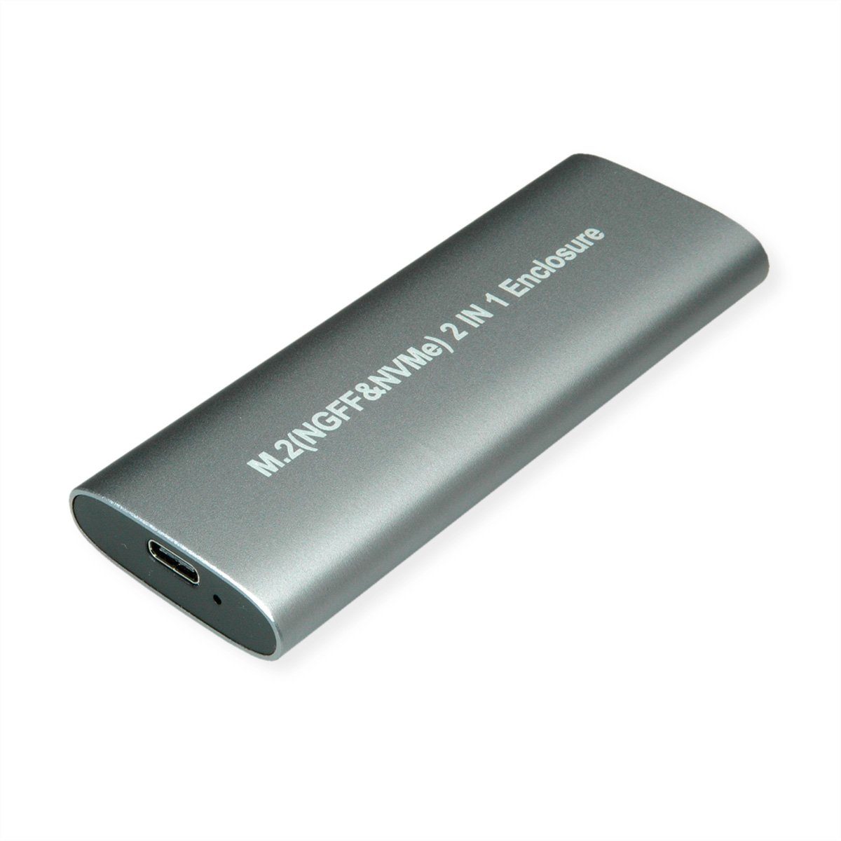 VALUE Festplatten-Gehäuse Externes SSD-Gehäuse, M.2, NVMe zu USB 3.2 Gen 2 Typ C