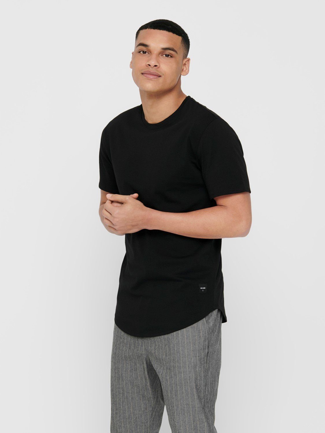 ONLY & SONS Rundhalsshirt ONSMATT LONGY SS TEE NOOS