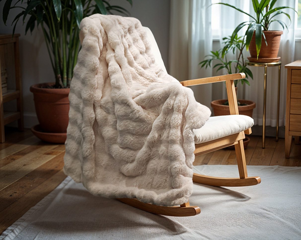 Sitheim-Europe Tagesdecke Hasen Fell Plaid günstig online kaufen