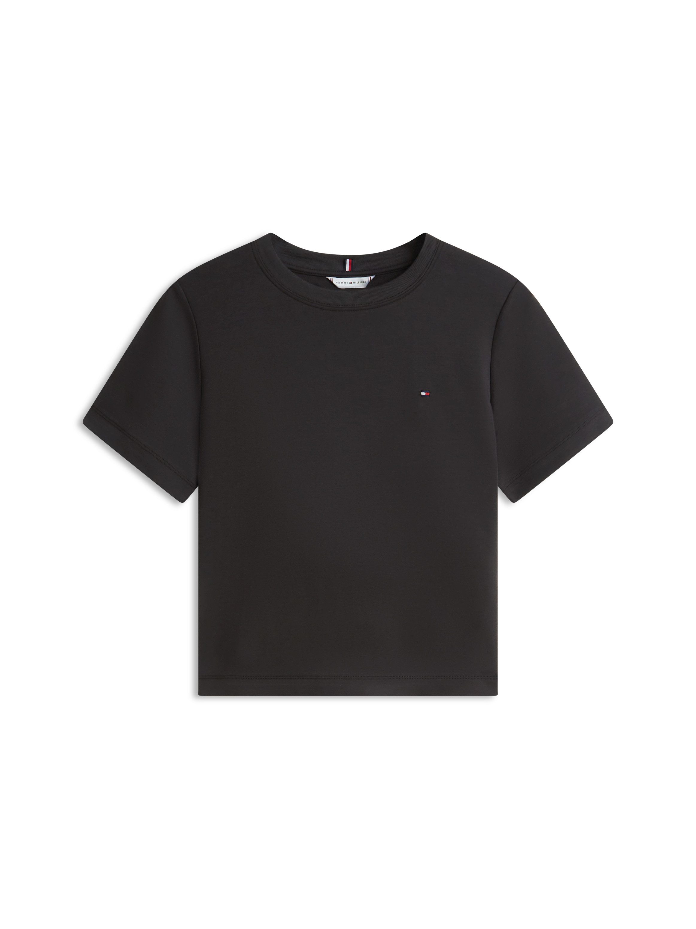 Tommy Hilfiger Kurzarmshirt INTERLOCK BOXY C-NK SS TEE Baumwolle – Bild 5 von 5