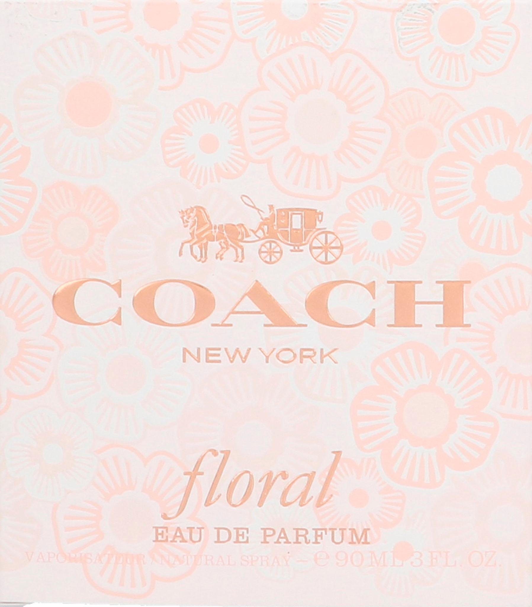 COACH Eau de Parfum COACH FLORAL, Fruchtig-süßer Damenduft mit zitrischen Noten, Gardenie und Patchouli.