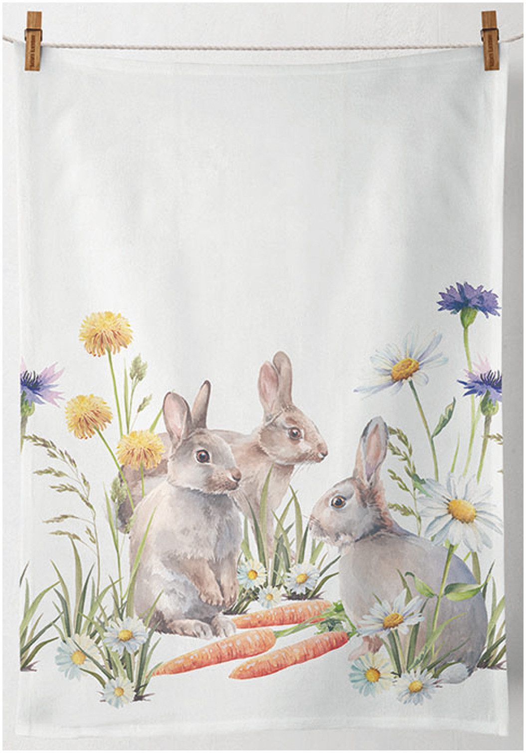 Ambiente® Geschirrtuch Carrot treat, (1-tlg., 1-teilig), Geschirrtücher ca.50x70cm Baumwolle