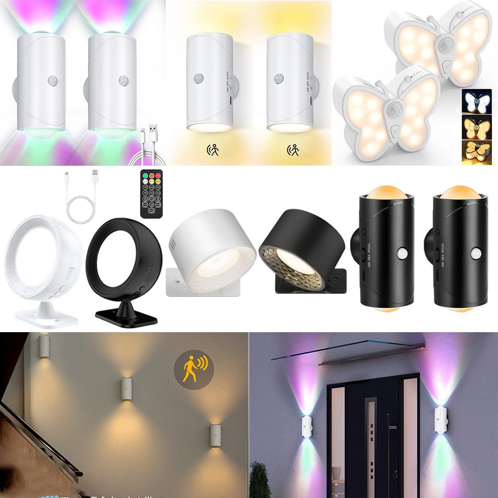 PRIISF Wandleuchte LED Wandlampe Akku Wandstrahler Wandspot Nachtlicht mit günstig online kaufen