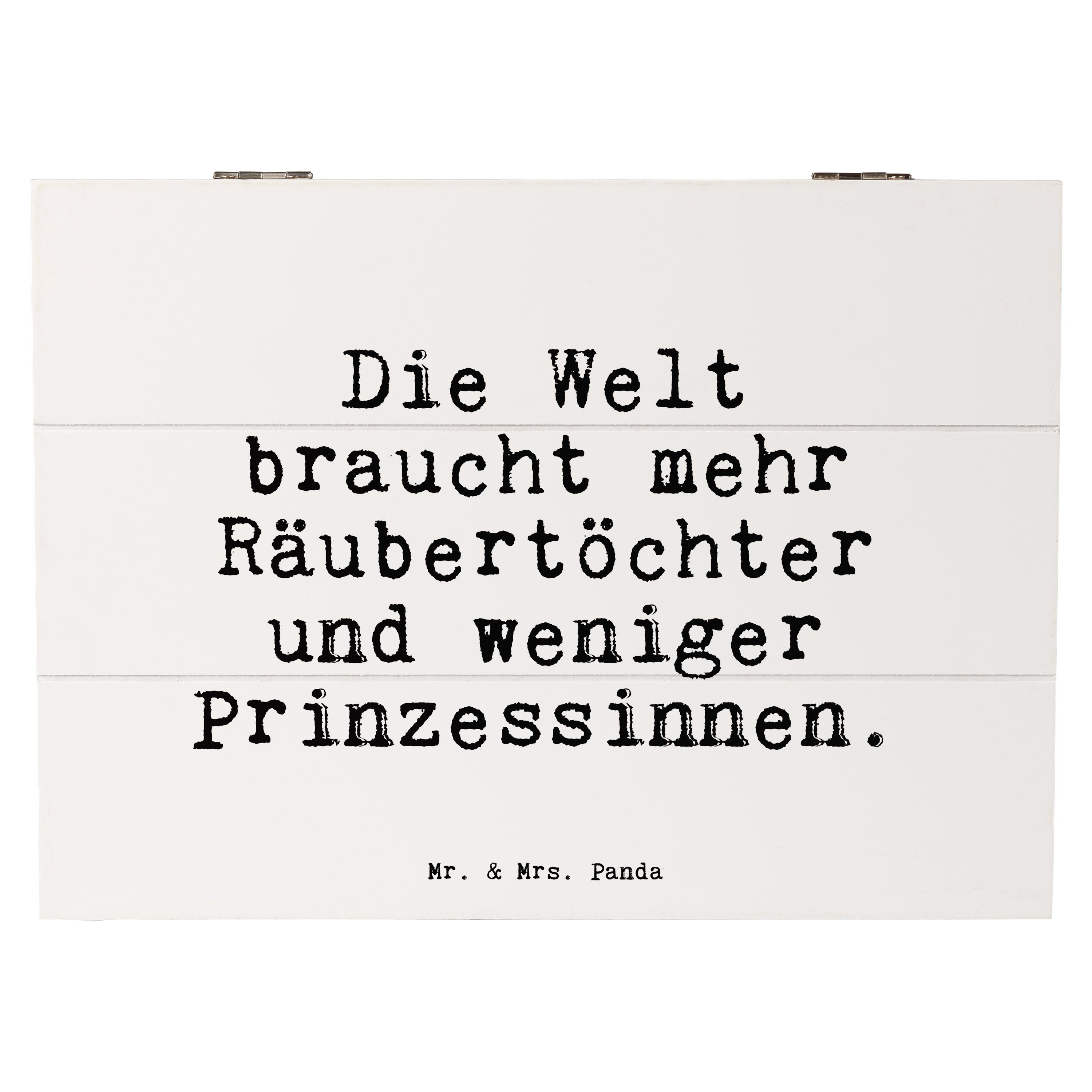 Mr. & Mrs. Panda Dekokiste »Die Welt braucht mehr... Weiß Geschenk