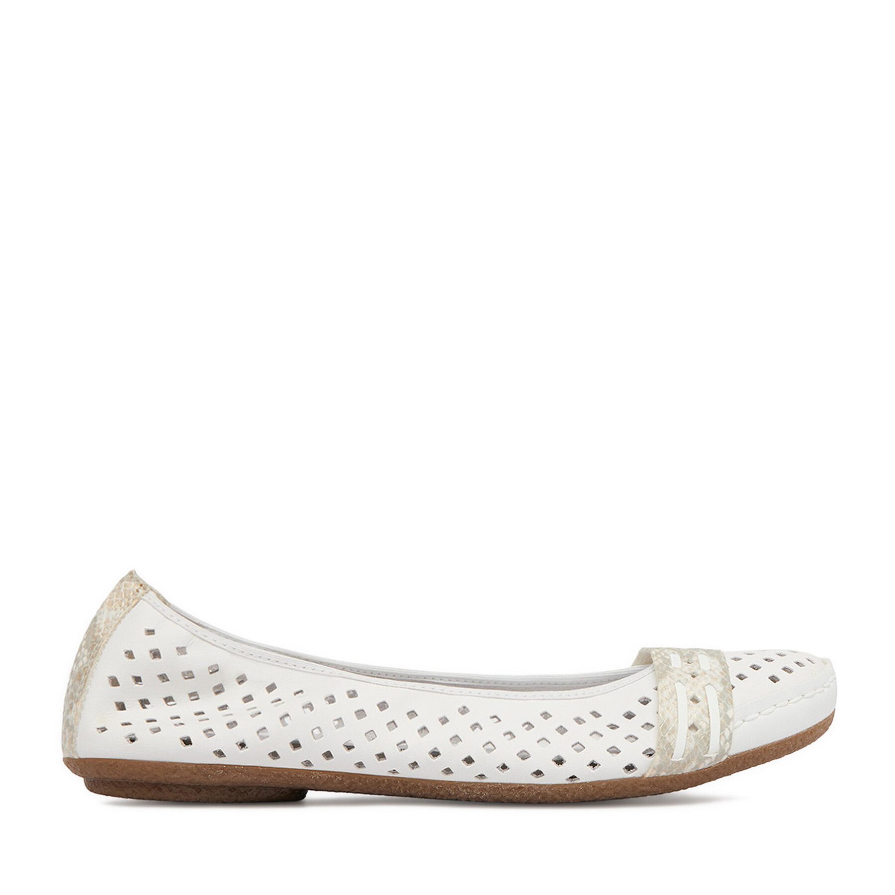 Rieker Rieker Damen-Ballerinas Weiß 41430-81 Ballerina