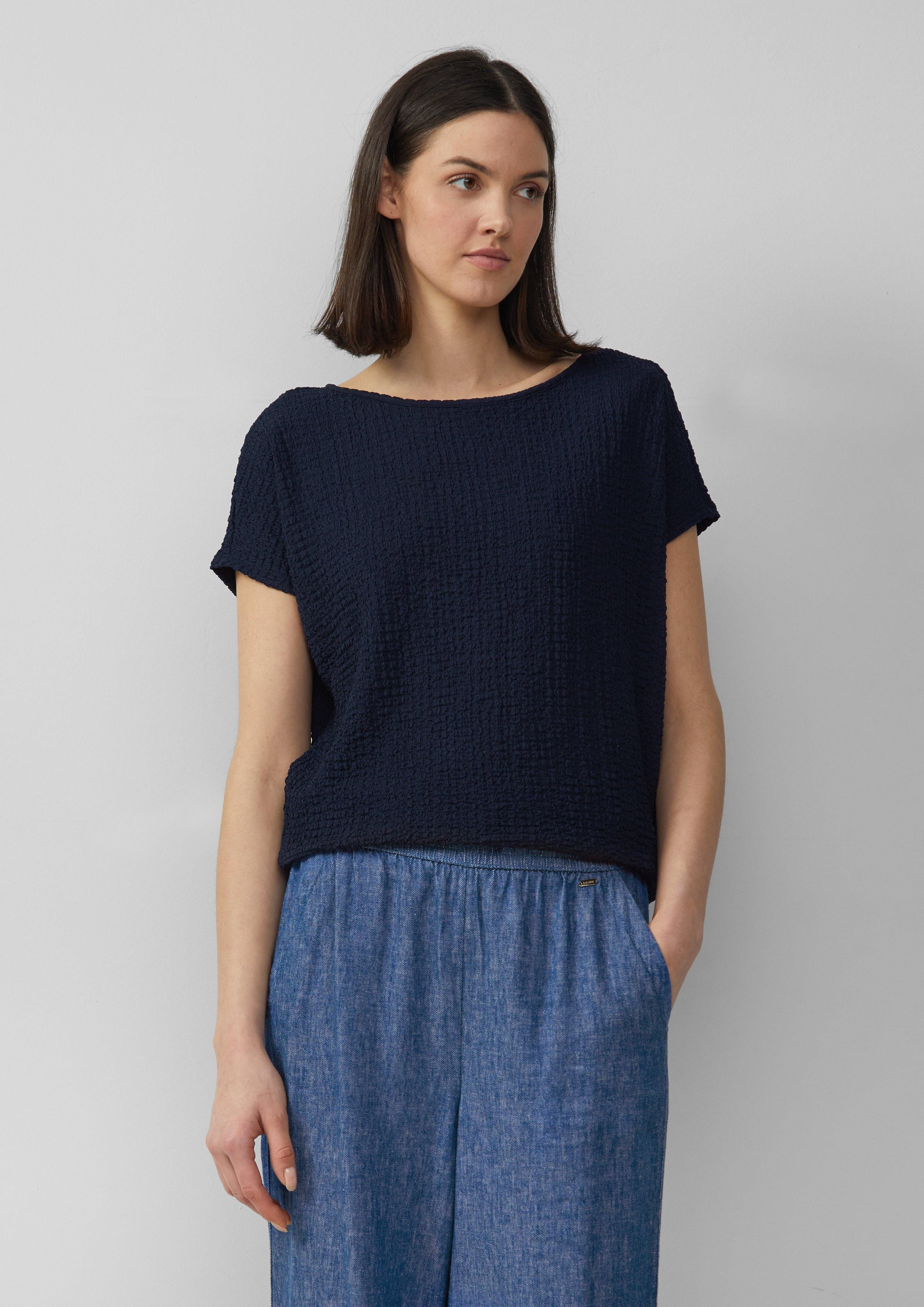 s.Oliver Shirttop Relaxed-Fit-Shirt in Struktur-Optik günstig online kaufen