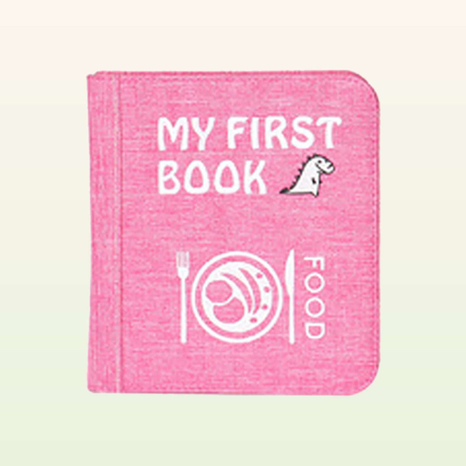 My First Book Lernspielzeug Montessori Quiet Book, Food, Sensorik, Set inkl. Rucksack, Busy Book, Beschäftigung ab 1 Jahr, Reisespielzeug, Geschenk