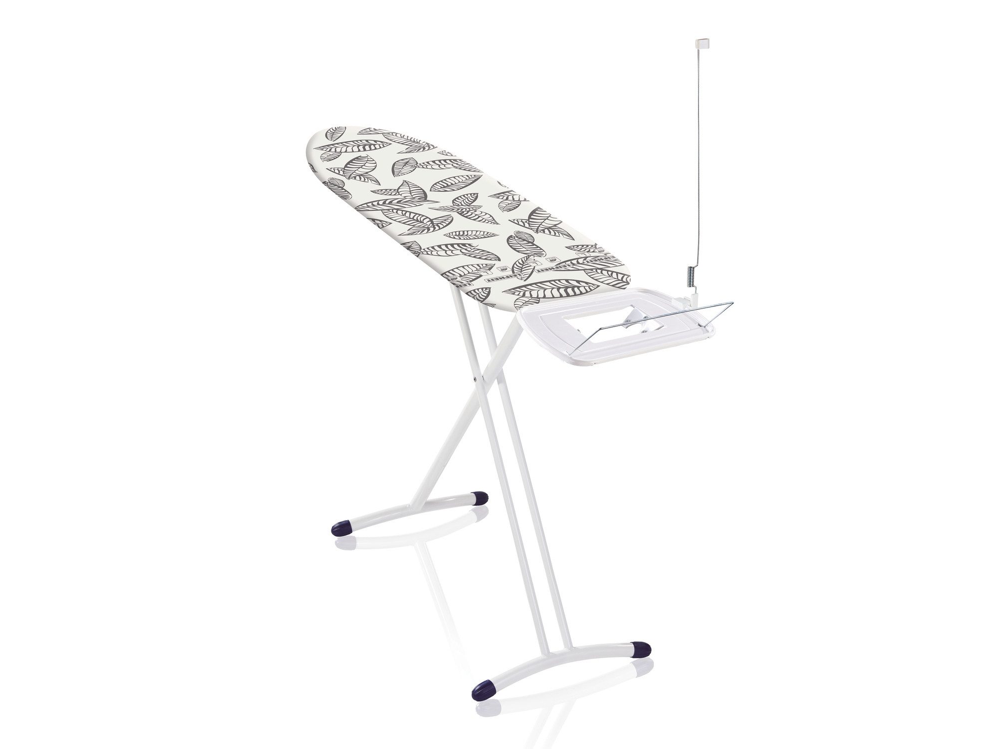 Leifheit Bügelbrett Bügeltisch Air Board Express L Solid, Bügelfläche 38.0x130.0 cm, Für Dampfstationen geeignet, 130x38cm, höhenverstellbar (76-100cm)