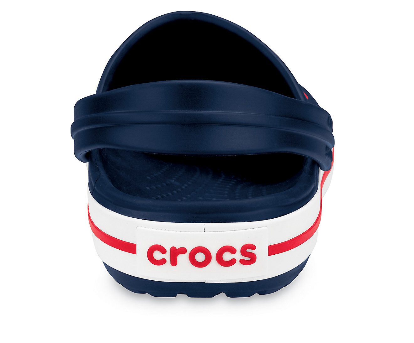 Crocs Sandale Crocband Clog navyblau/weiss/rot - 1 Paar Badeschuh günstig online kaufen