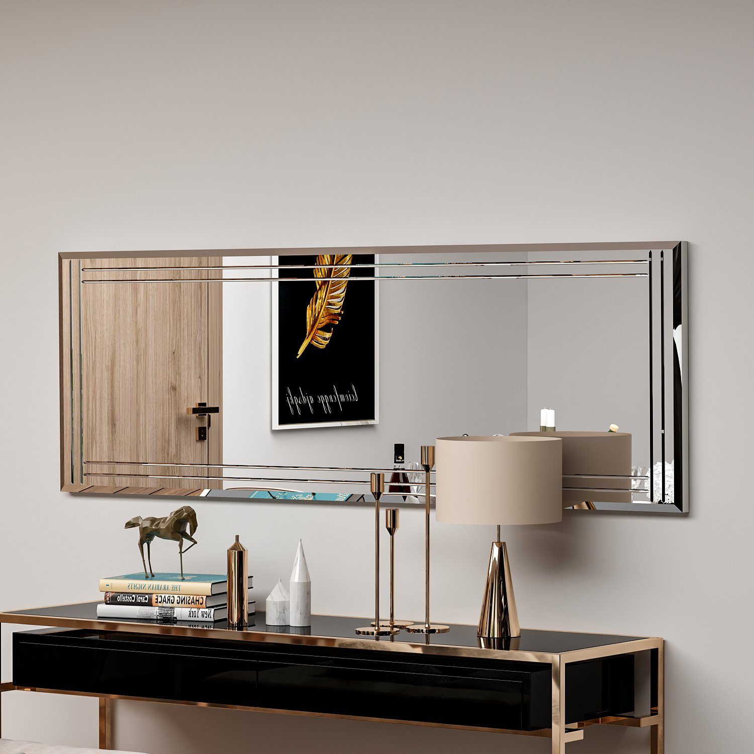 moebel17 Spiegel Spiegel Buhem 40x120cm (Einzelmöbel, 1-St., Wandspiegel oh günstig online kaufen