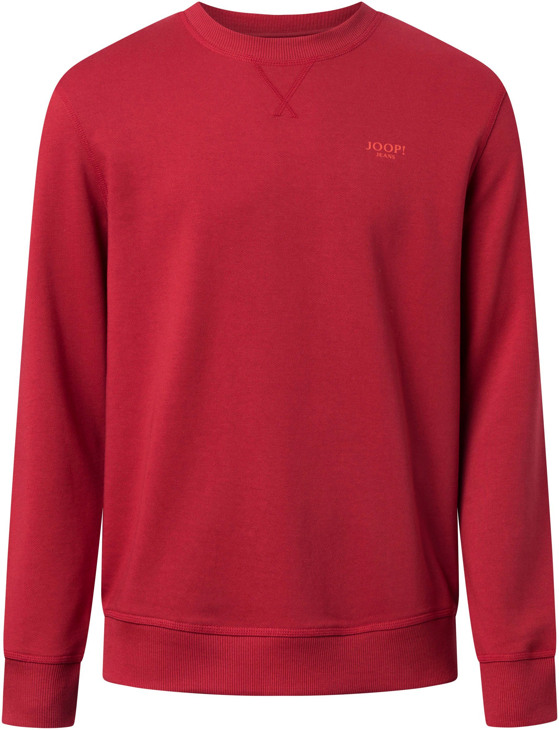 Joop Jeans Sweatshirt JJJ-16Salazar mit Red Rippbündchen Dark