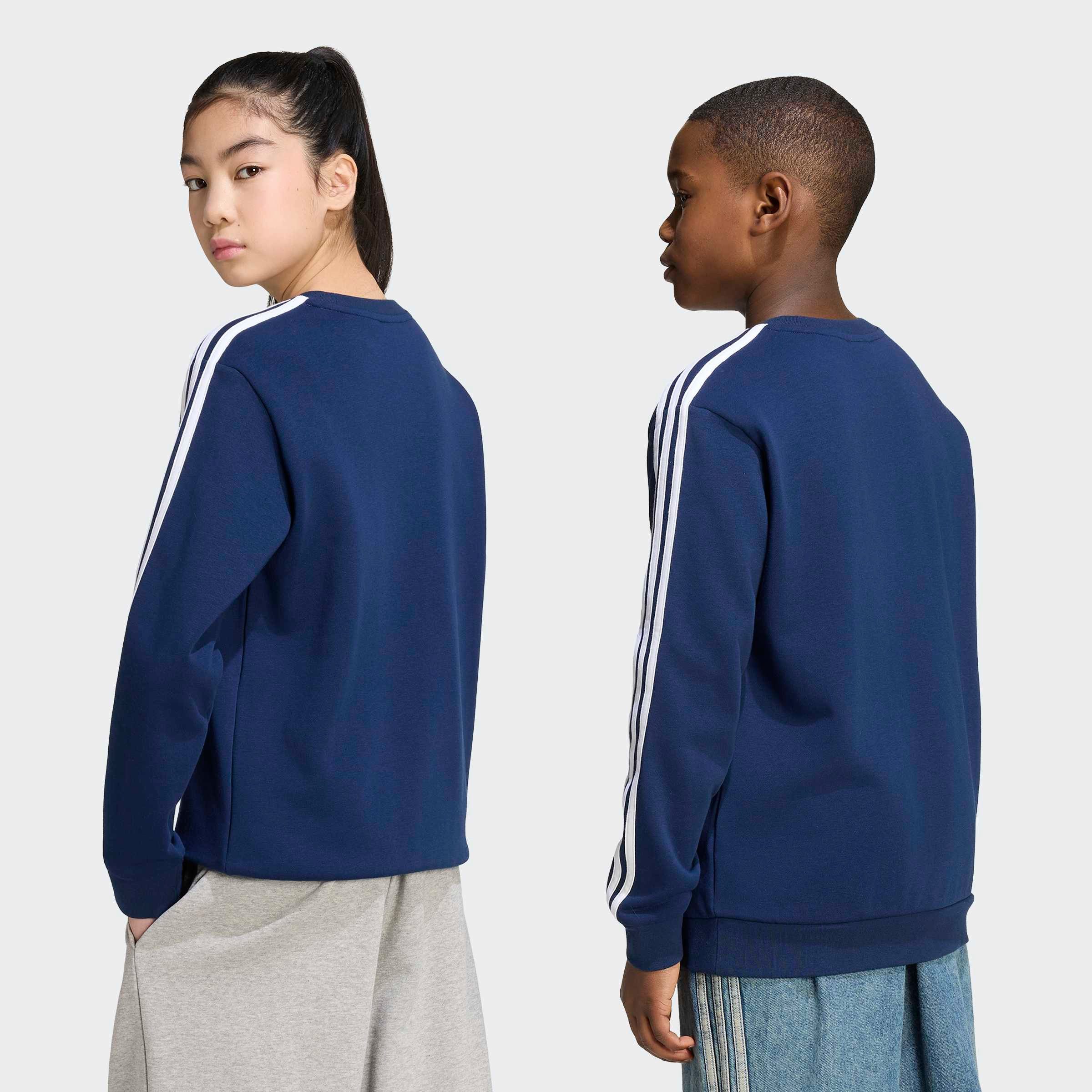 adidas Originals Sweatshirt LOCKERES 3-STREIFEN RUNDHALS