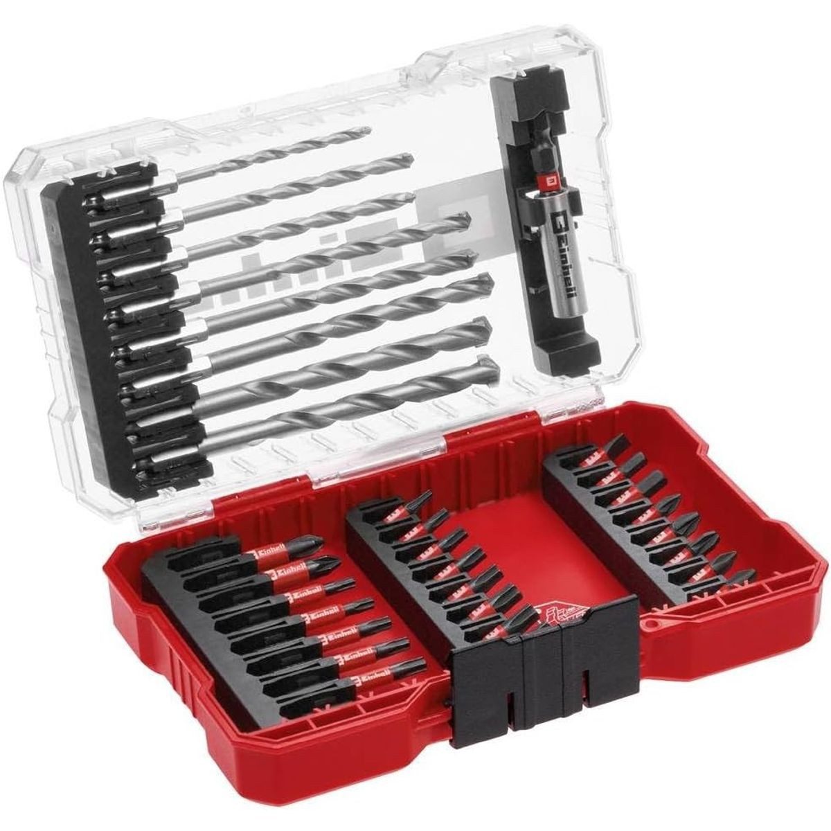 Einhell Bit-Set Original Einhell M-CASE 33-tlg. schlagfestes Bit- und Steinbohrer-Set, 33-St., M-CASE 33-tlg. schlagfestes Bit- und Steinbohrer-Set