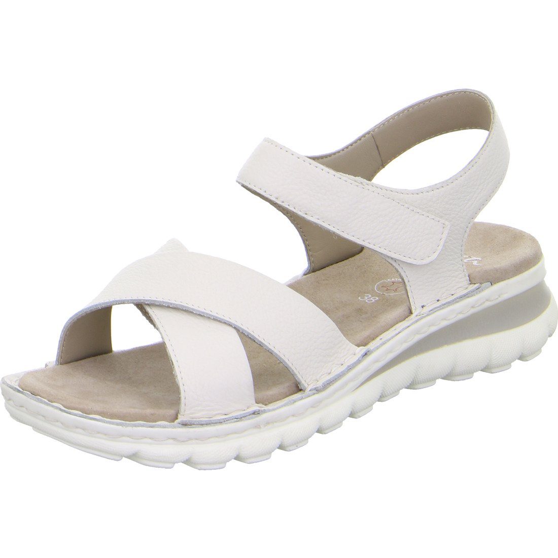 Damen Ara Ara offwhite Tampa Sandalette - Leder Schuhe, 048270 Sandalette