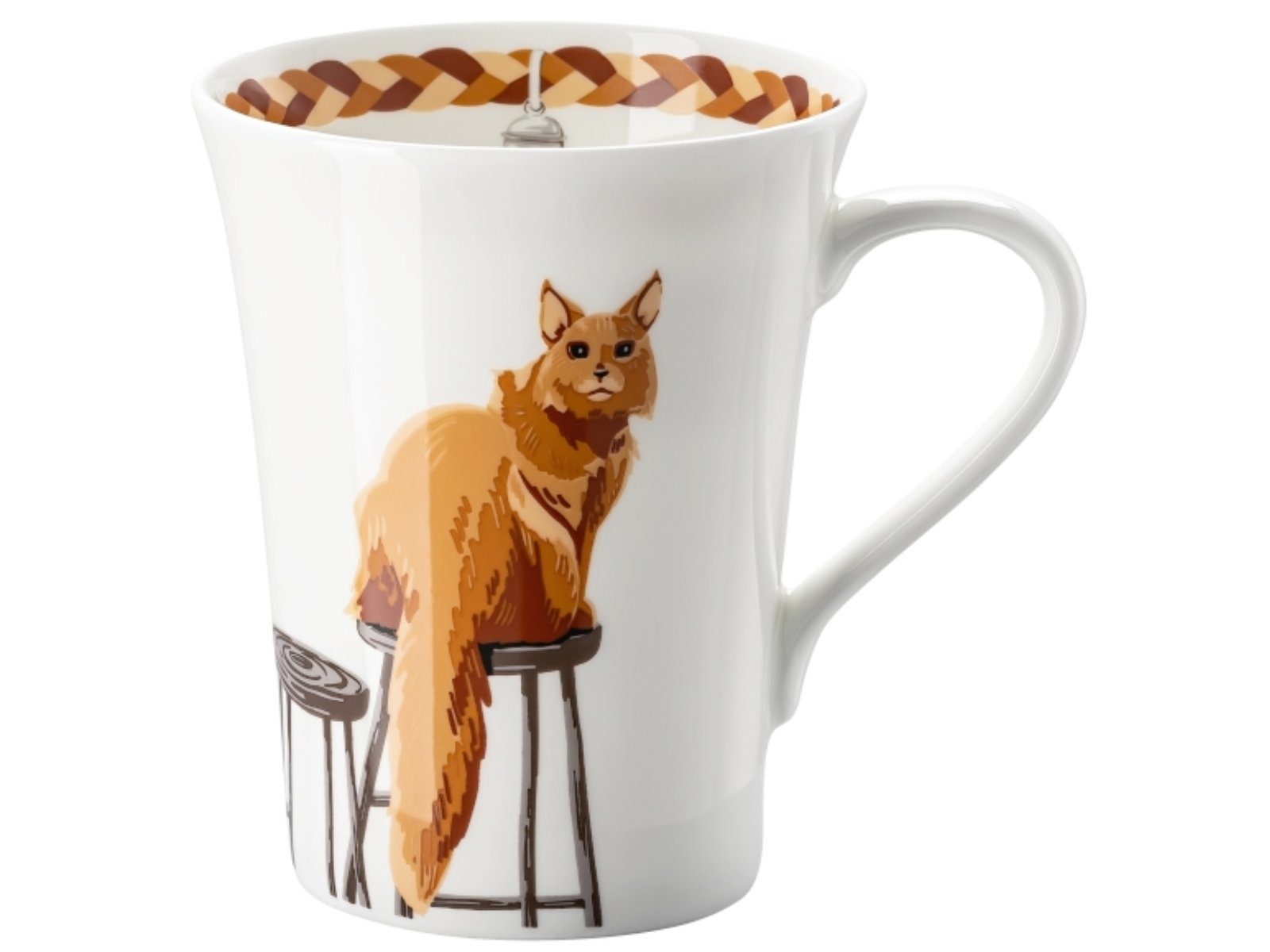 Hutschenreuther Кружки My Mug Katze - Maine Coon Кружки mit Henkel 0,4 l, Bone China, Tassen
