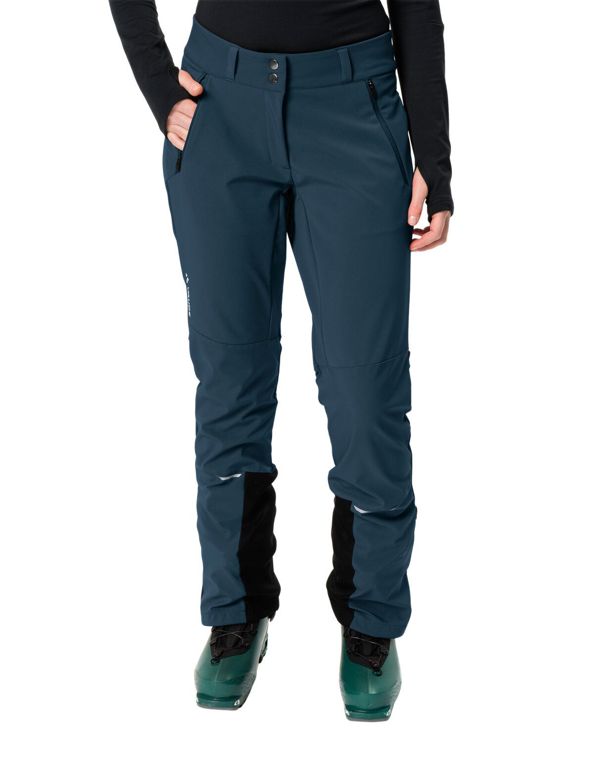 VAUDE Outdoorhose Wo Larice Pants IV mit drei Materialzonen, winddichtes Softshellmaterial