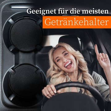 Upgrade4cars Getränkeuntersetzer Auto Untersetzer für Getränkehalter, Zubehör für passend für die meisten Fahrzeuge, Auto-Zubehör Innenraum Frauen