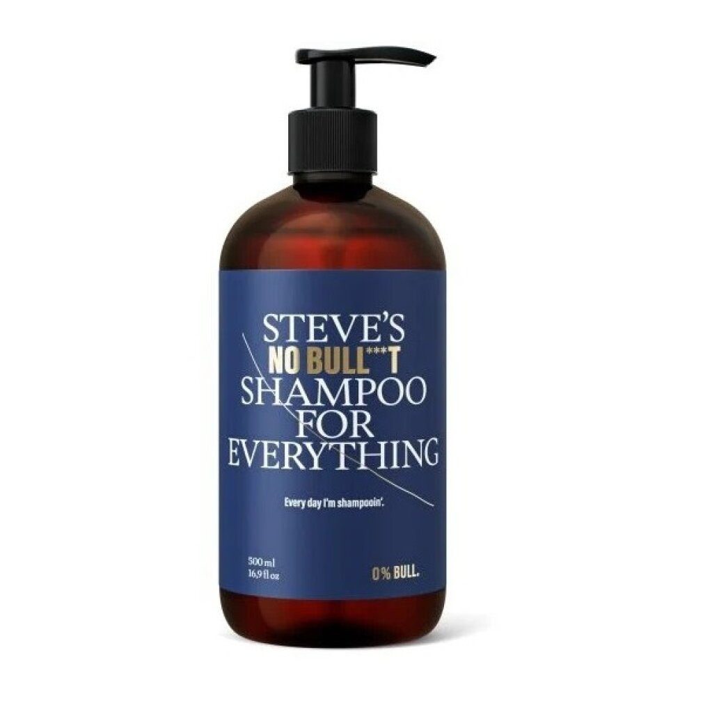 Steve´s Haarshampoo Shampoo for hair and beard No Bull***t (Shampoo for Everything) 500 ml