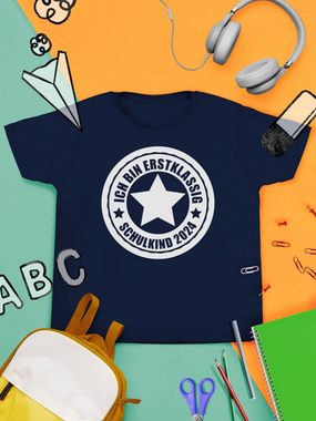 Shirtracer T-Shirt Ich bin erstklassig - Schulkind 2024 Einschulung Junge Schulanfang Geschenke