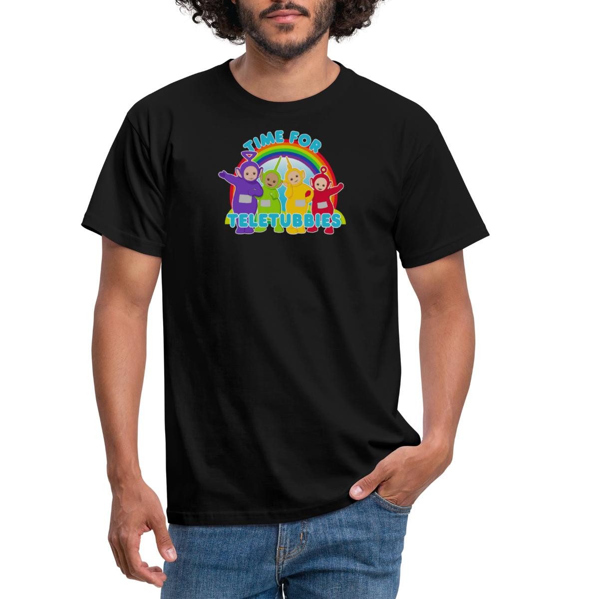 Spreadshirt T-Shirt Teletubbies Time For Teletubbies Männer T-Shirt (1-tlg)