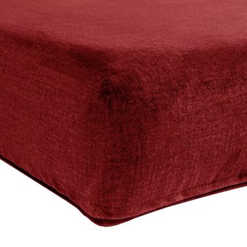 TexDeko Palettenkissen Palettenkissen BeSmart mit Abperleffekt Velour-Stoff Bezug, (Palettenkissen 120x80x12cm / halbes Palettenkissen 60x80x12cm)