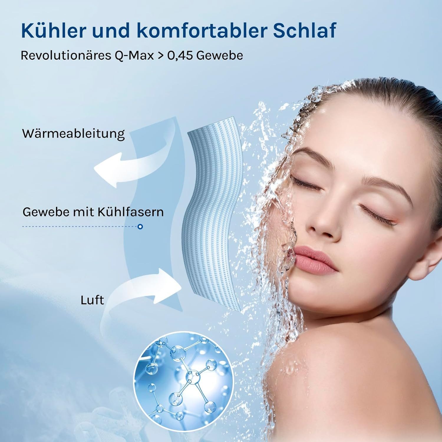 Woltu Kissenbezug, (2 Stück), Kühlende Kissenhülle, Weich, Atmungsaktiv, mi günstig online kaufen