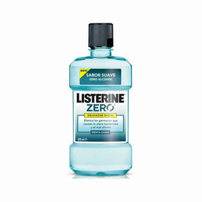 Listerine Mundspülung, Zero Alkohol Mundwasser Weiche Minze 500ml, (Packung)