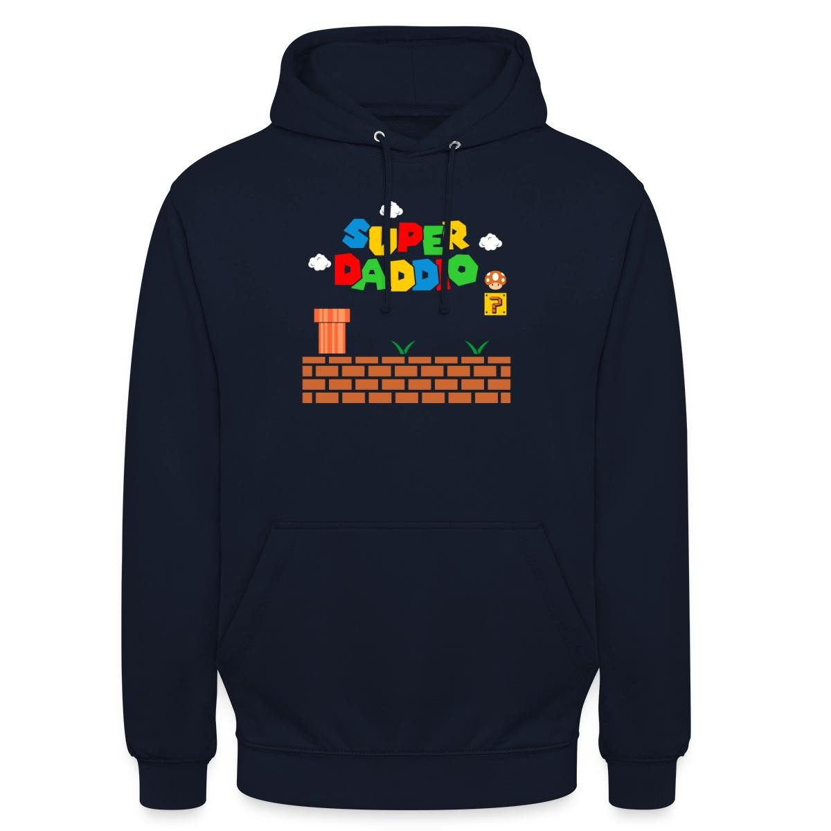 Hoodie Super Daddio Lustiges Vatertag Geschenk Unisex Hoodie