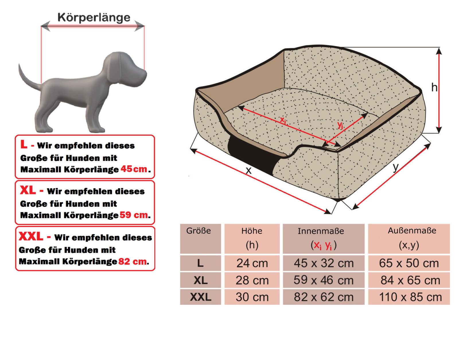 Hobbydog Tierbett Hundebett Schlafplatz Hundekissen Hundesofa Tierbett Ekoleder