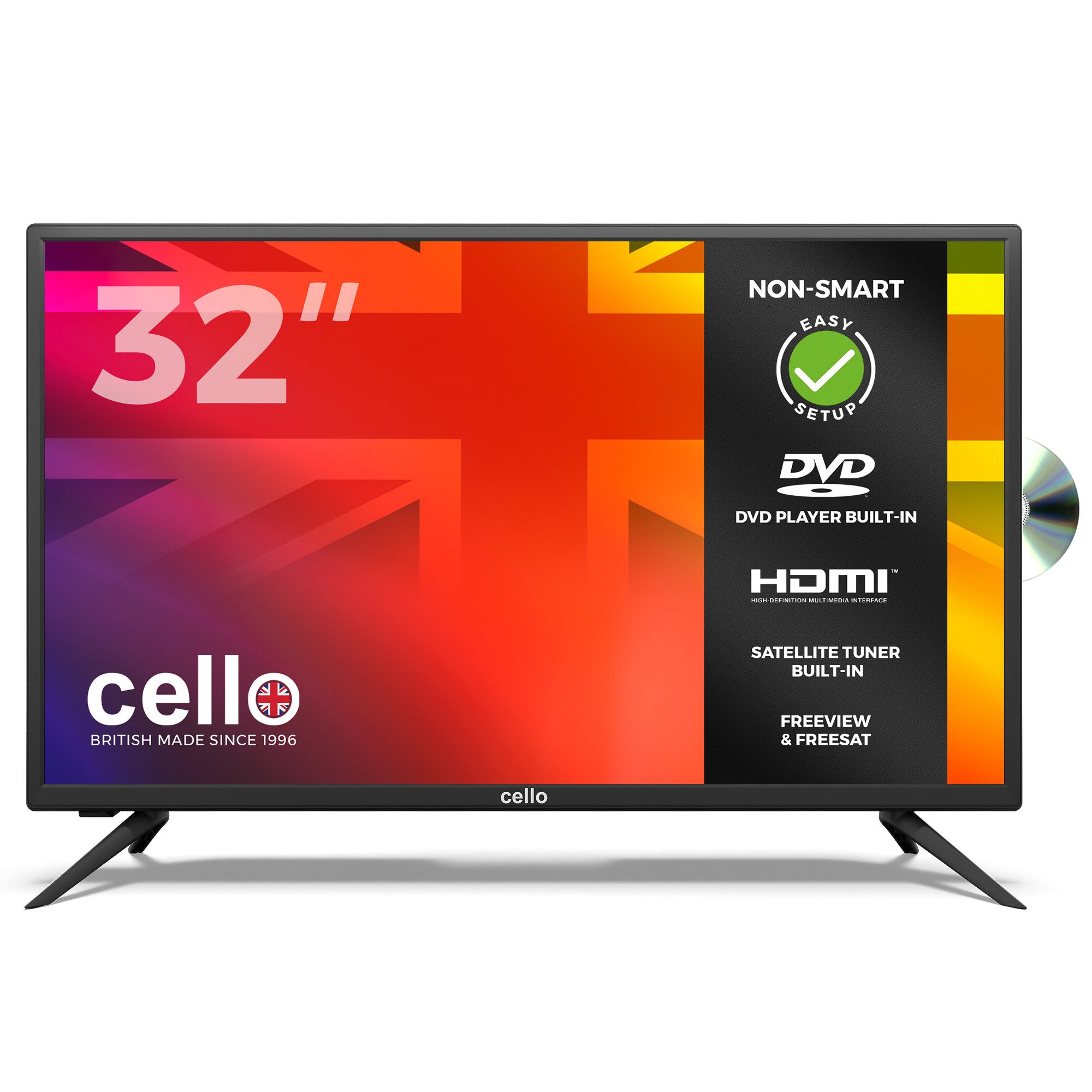 Cello C3220F LED-Fernseher (81,28 cm/32 Zoll, HD-Ready)