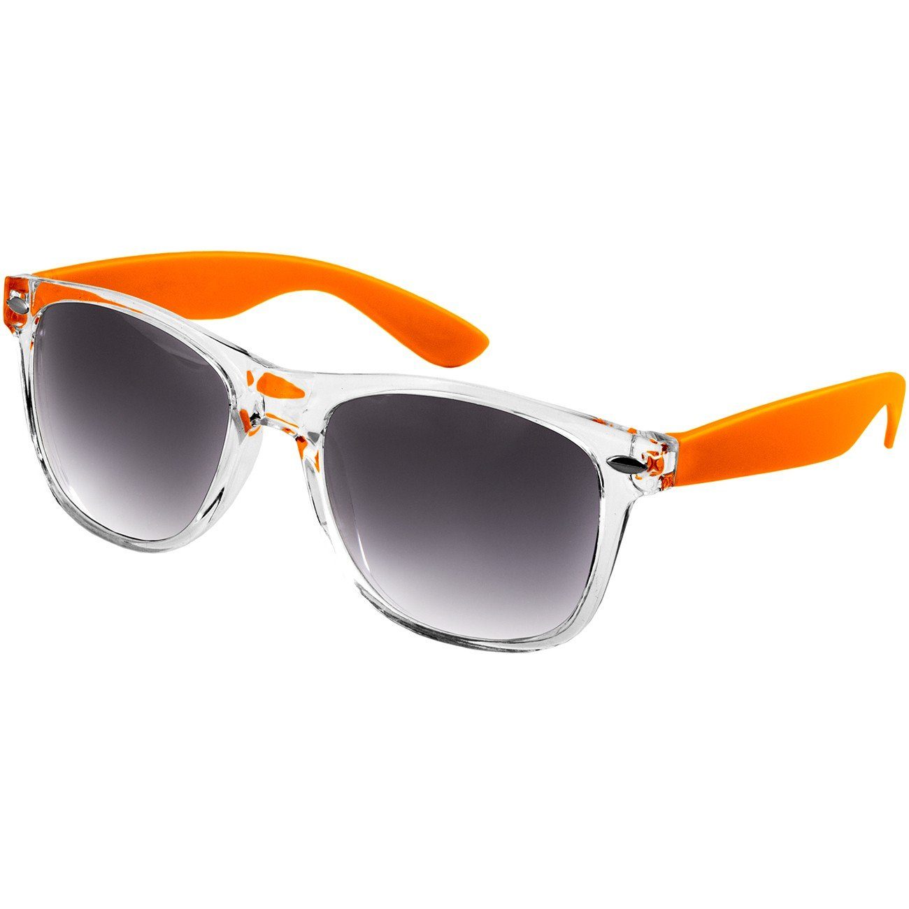 Caspar Sonnenbrille SG017 Damen RETRO Designbrille orange / schwarz getönt
