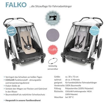 Liebes von priebes Kinderwagen-Sitzauflage FALKO COOLAIR die Sitzauflage für Fahrradanhänger