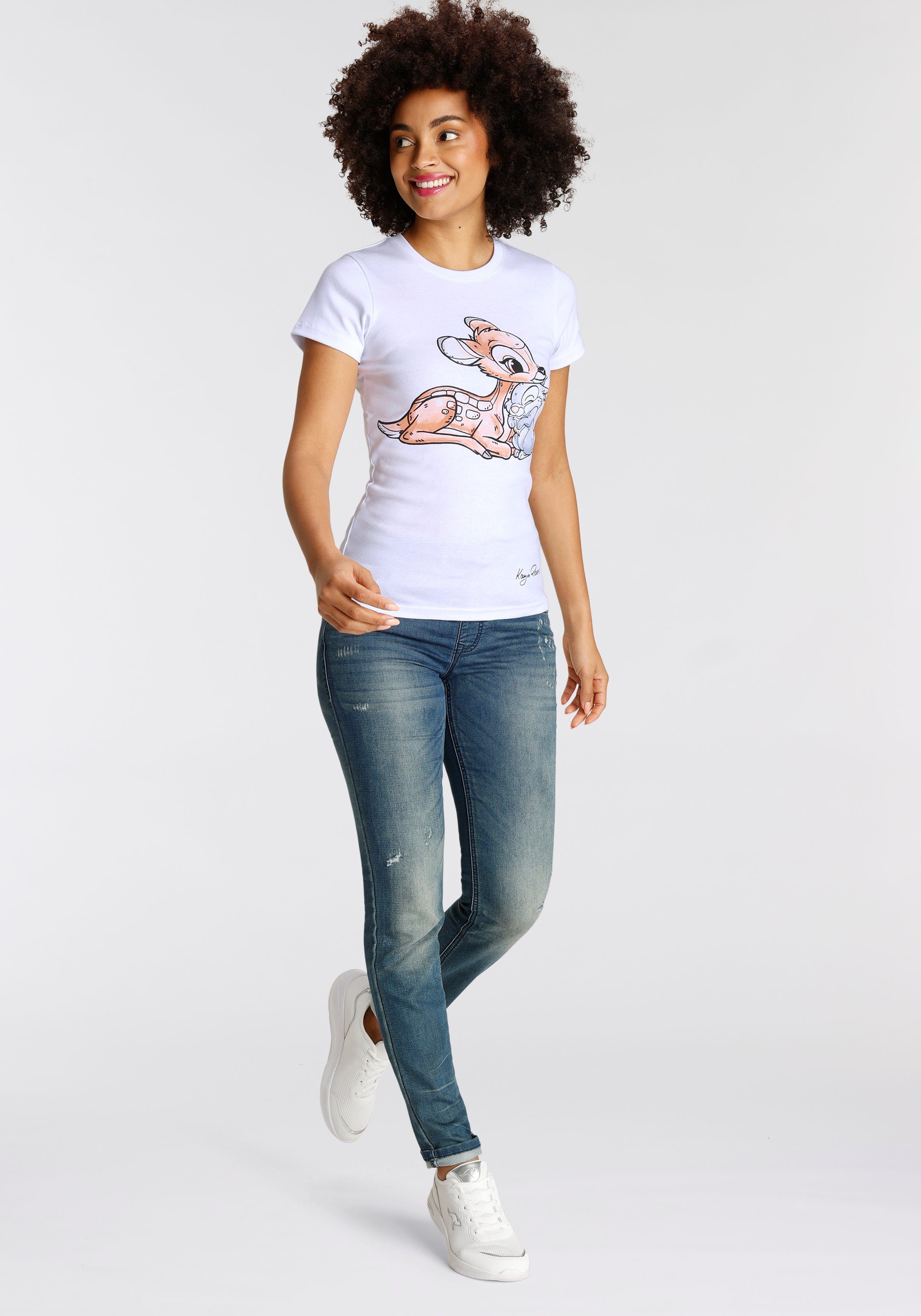 KangaROOS T-Shirt Originaldesign mit lizenziertem weiß
