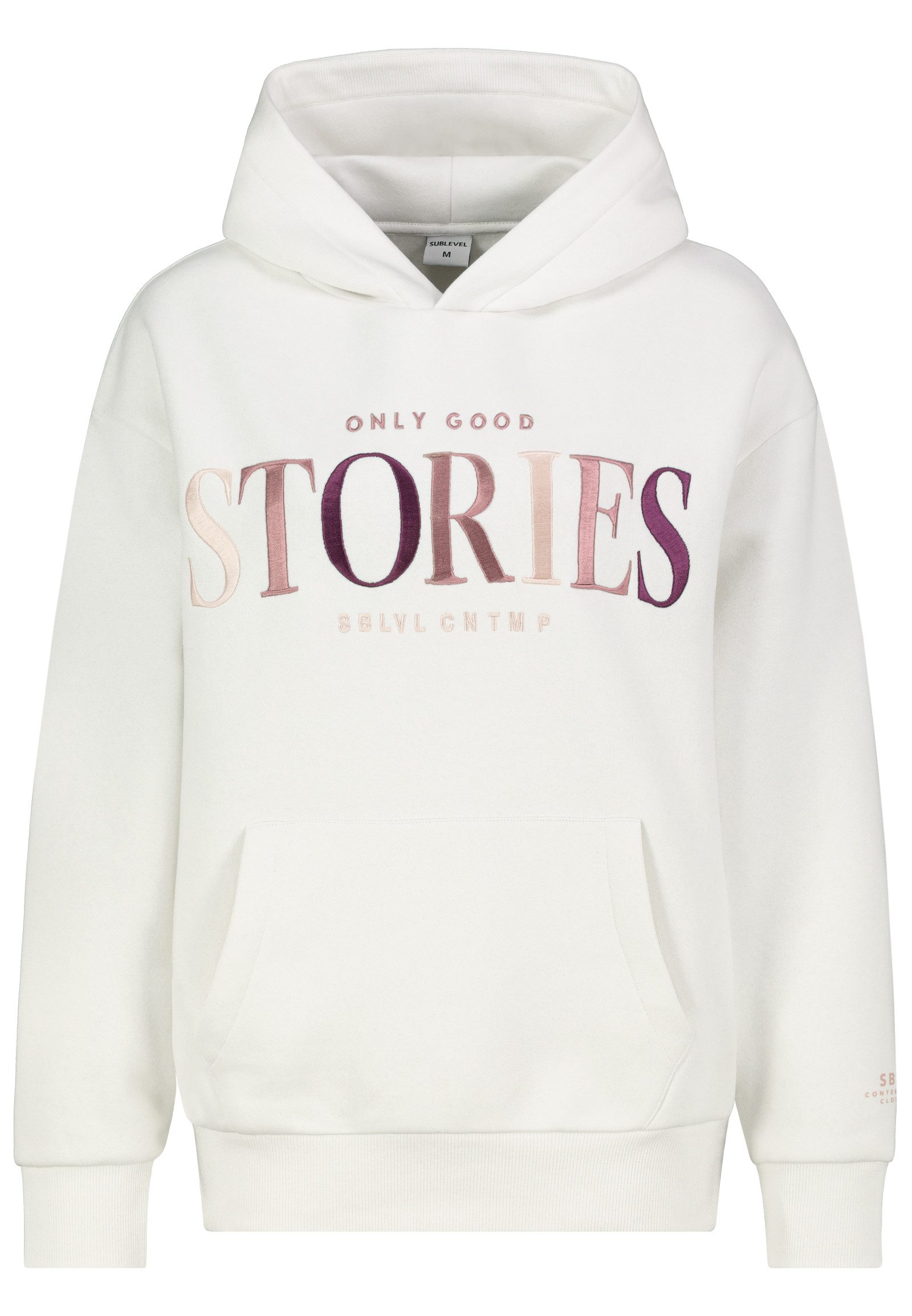 SUBLEVEL Kapuzenpullover Damen Hoodie Kapuzenpullover bestickt günstig online kaufen