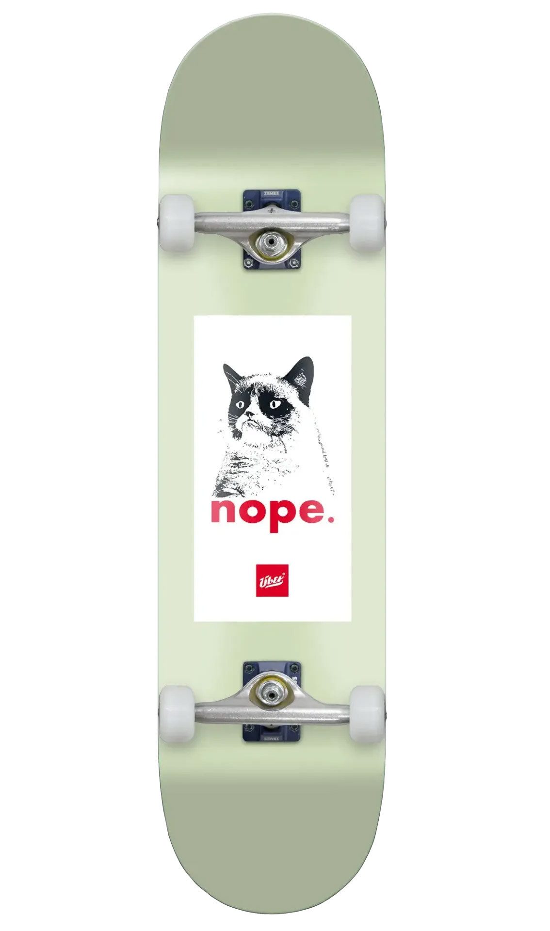 Über Skateboard Grumpy Cat, verschiedene Deckbreiten