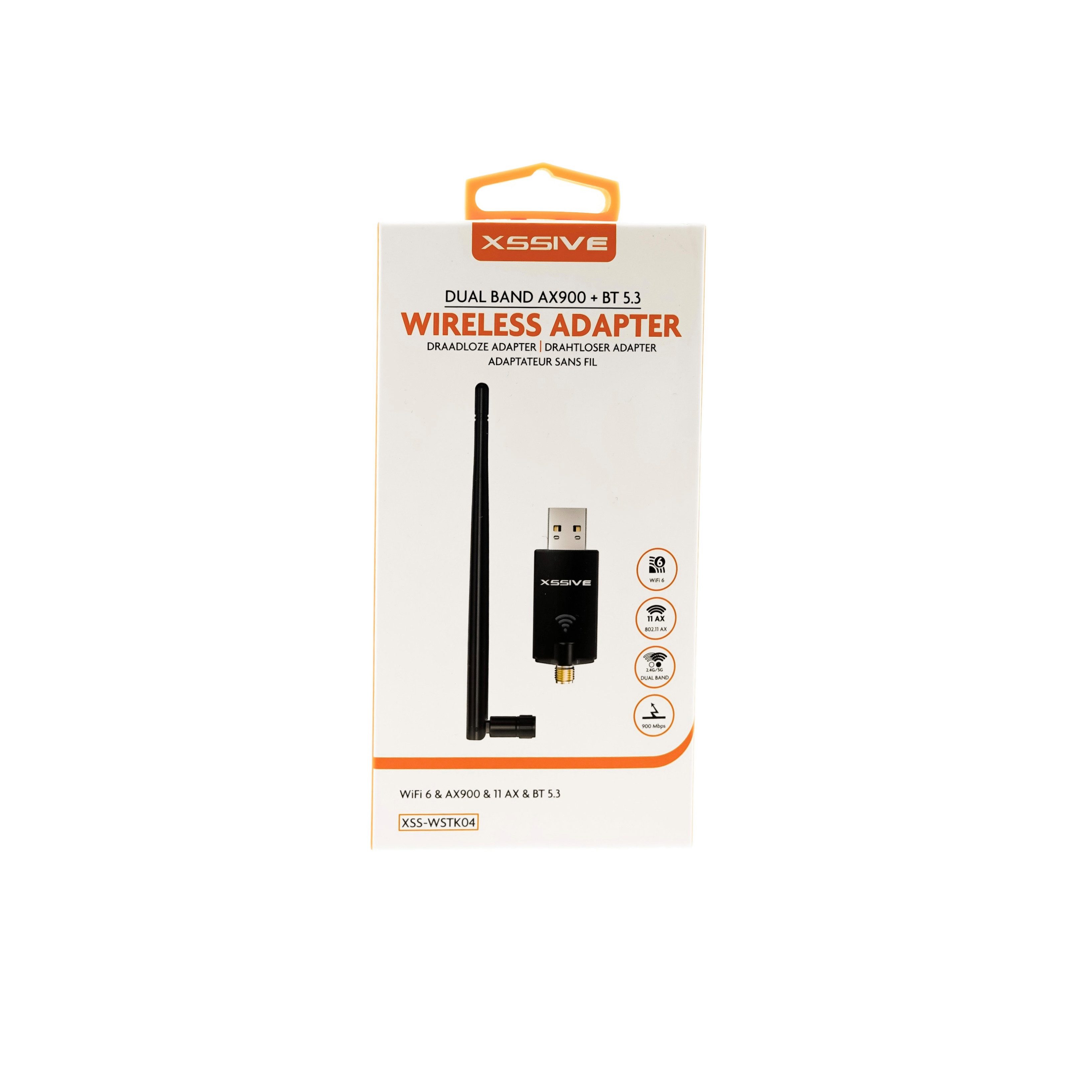 Xssive Dual Band AX900 + BT 5.3 Drahtloser Adapter – WiFi 6 Schwarz USB-Adapter – Bild 5 von 5