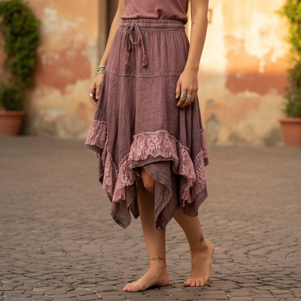 Guru-Shop Minirock Pixi Zipfelrock, Batik Elfenrock, Boho.. alternative Bek günstig online kaufen