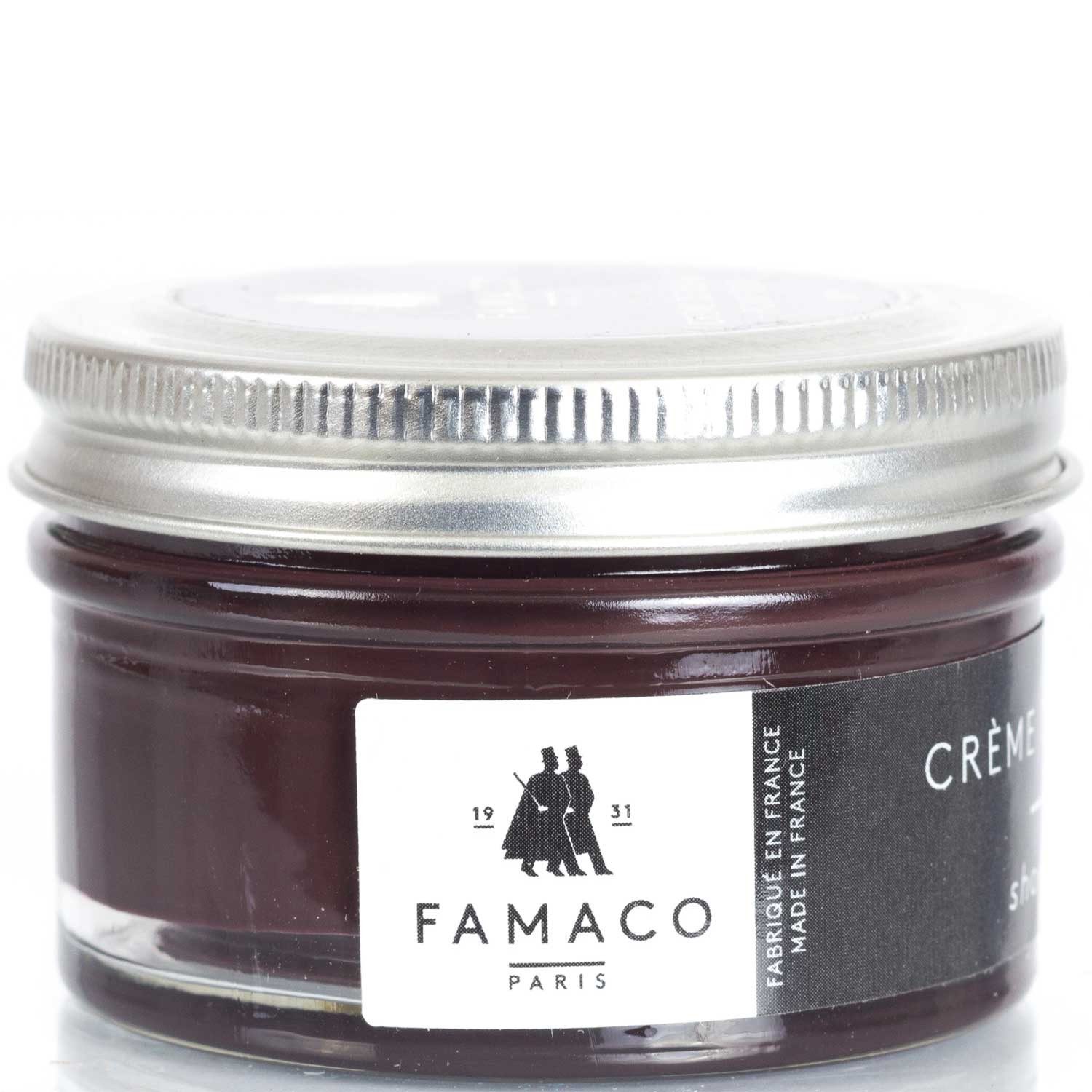 FAMACO Ledercreme Schuhemulsion für Glattleder Rot-Töne 50 ml Schuhcreme
