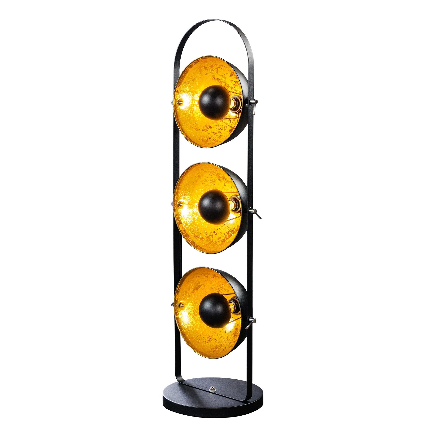 riess-ambiente Stehlampe STUDIO 130cm schwarz / gold, ohne Leuchtmittel, Industrial